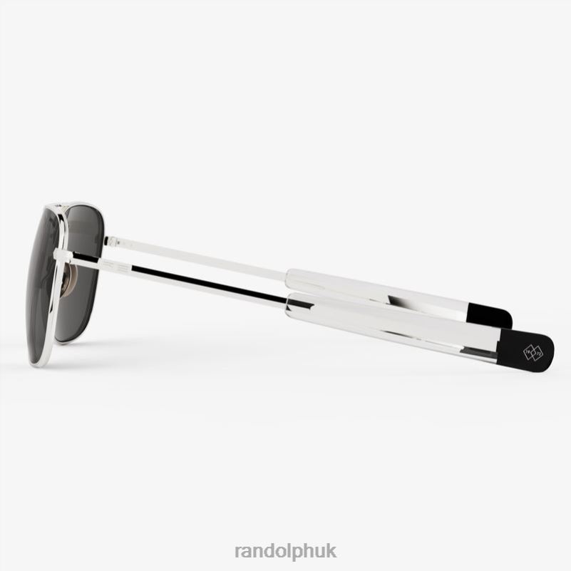 Aviator 1 23k White Gold & American Gray0J2LX4 Randolph Polarized Glass Lens