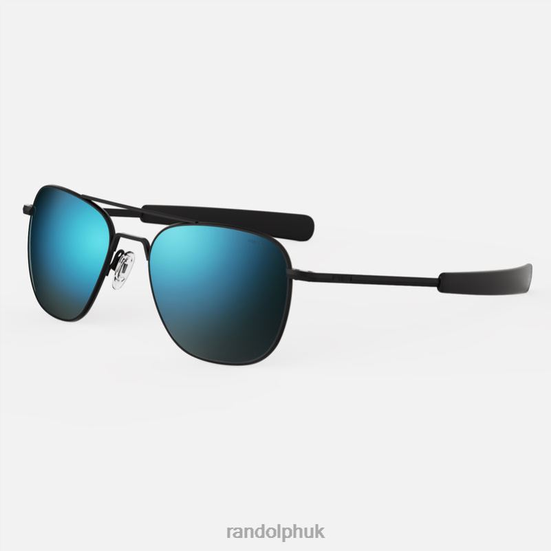 Aviator 2 Matte Black & Cobalt0J2LX23 Randolph Polarized Glass Lens