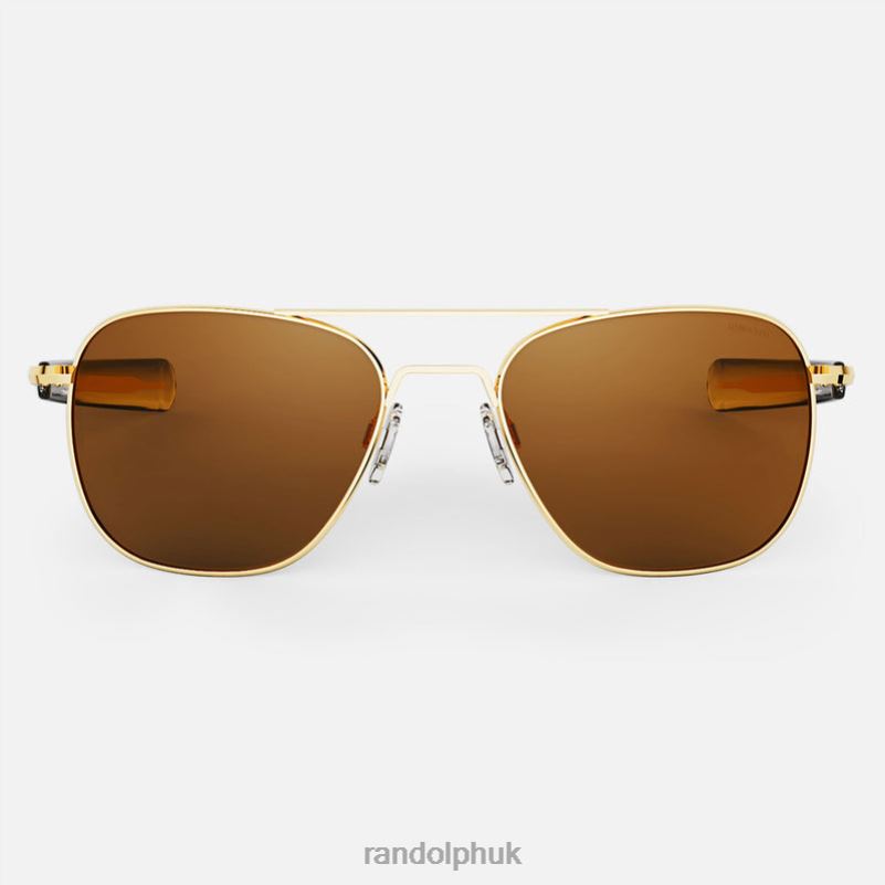 Aviator 4 23k Gold & American Tan0J2LX86 Randolph Polarized Glass Lens