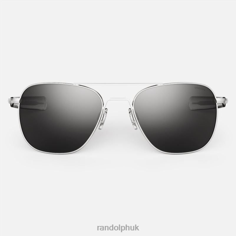 Aviator 4 Matte Chrome0J2LX84 Randolph Polarized American Gray Lens