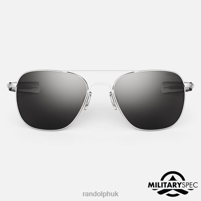 Aviator 4 Matte Chrome0J2LX84 Randolph Polarized American Gray Lens