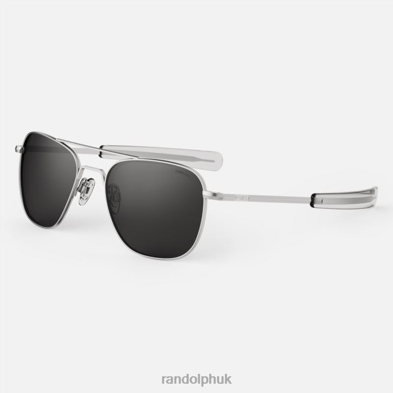 Aviator 4 Matte Chrome0J2LX84 Randolph Polarized American Gray Lens