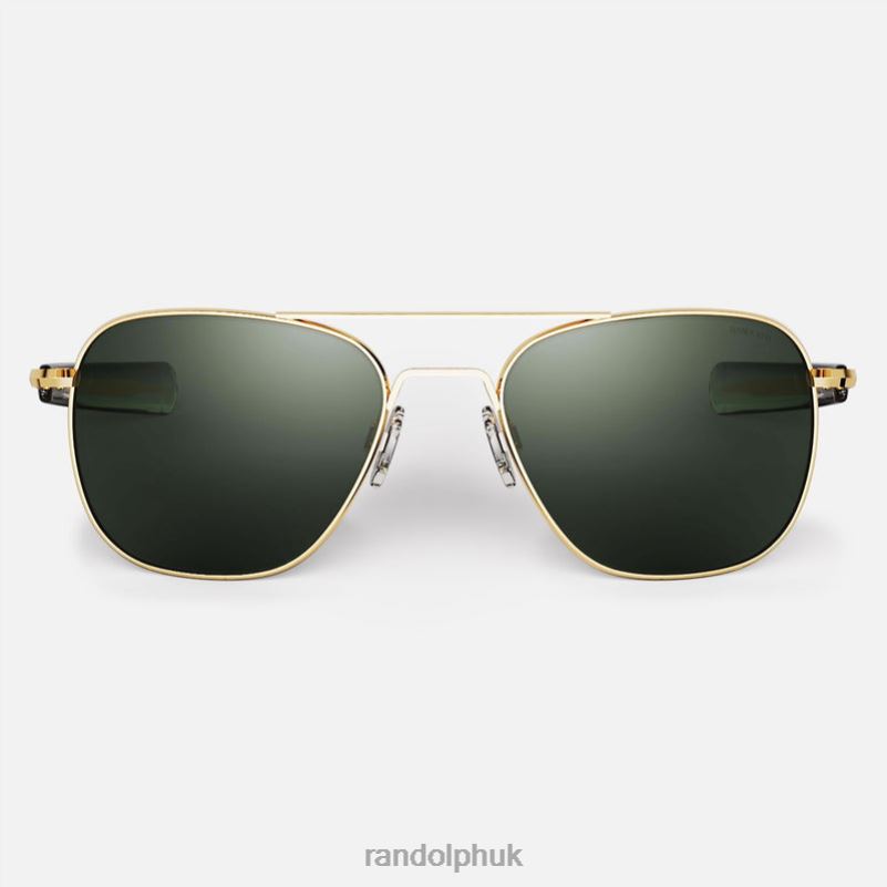 Aviator 5 23k Gold & AGX0J2LX88 Randolph Polarized Glass Lens