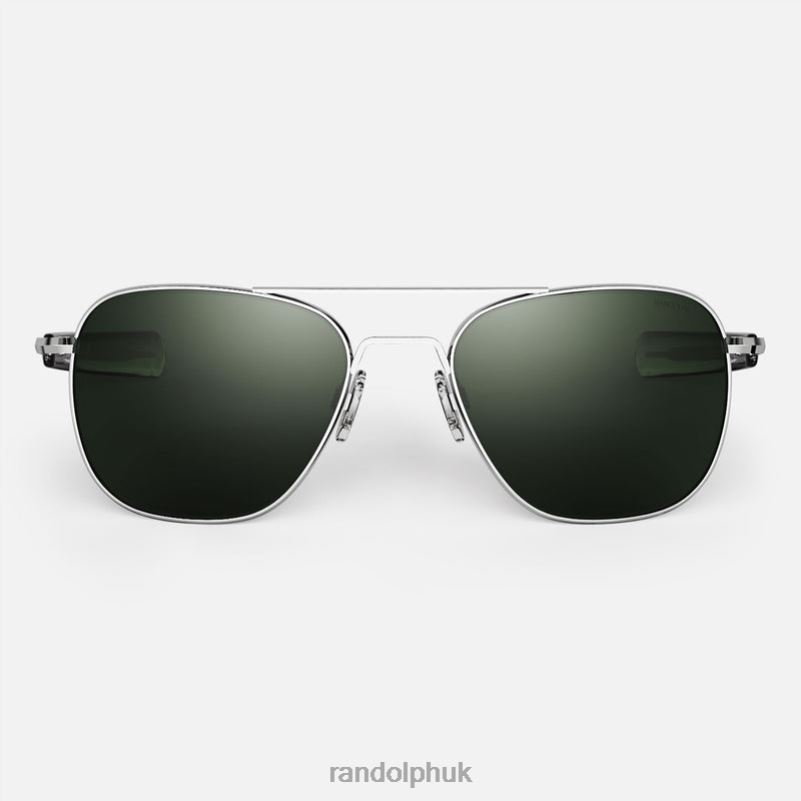 Aviator 7 Bright Chrome & AGX0J2LX116 Randolph Non-Polarized Glass Lens