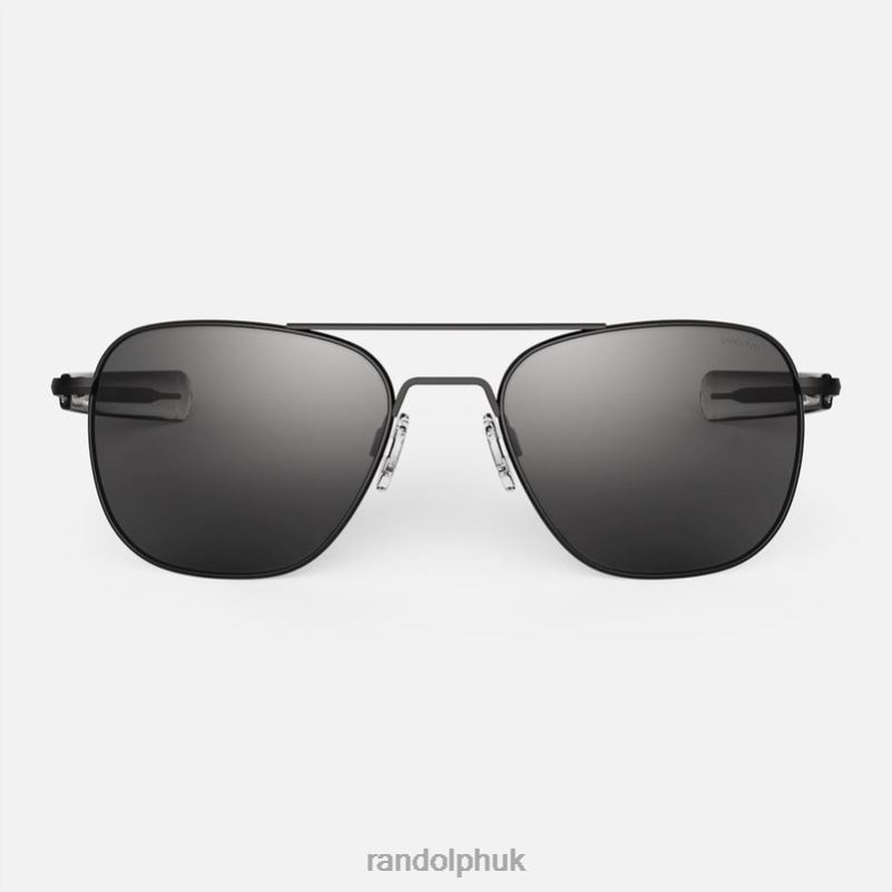 Aviator 7 Matte Black & American Gray0J2LX112 Randolph Polarized Glass Lens