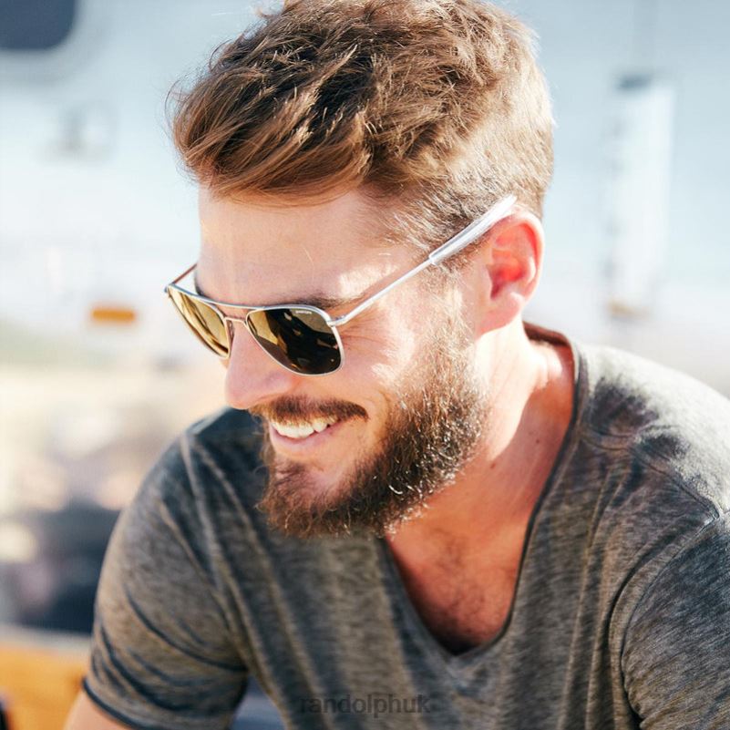 Aviator 7 Matte Chrome & AGX0J2LX111 Randolph Non-Polarized Glass Lens