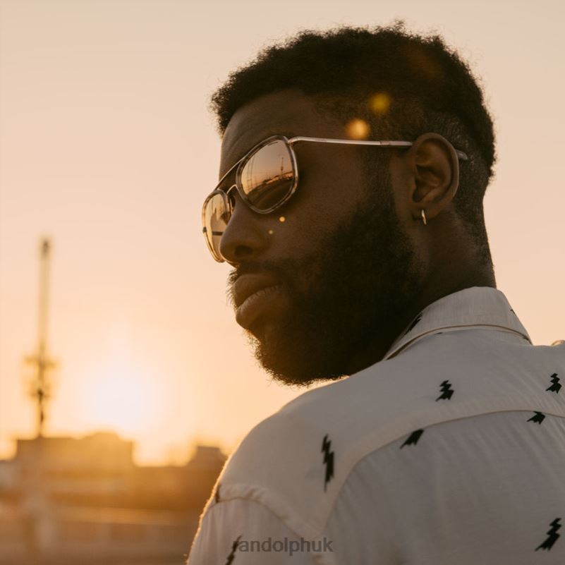 Aviator Fusion 22k Rose Gold & Rose Tortoise Inlay & Rose Gold0J2LX14 Randolph Polarized Nylon Lens