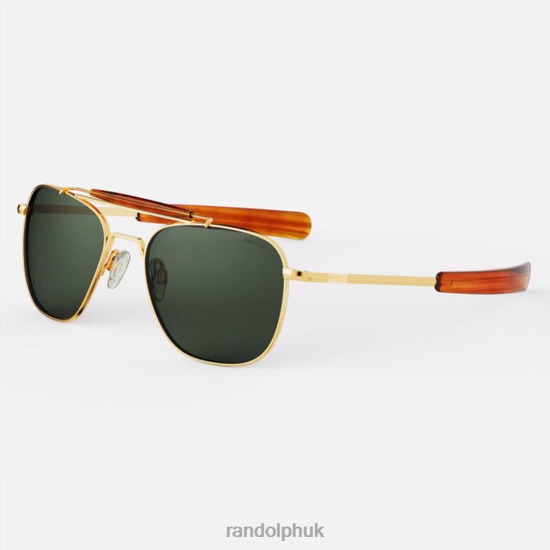 Aviator Ii 23k Gold & AGX0J2LX92 Randolph Non-Polarized Glass Lens