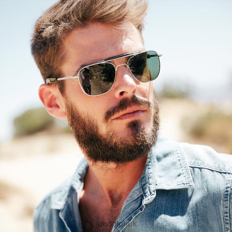 Aviator Ii Bright Chrome0J2LX33 Randolph Polarized Cobalt Glass Lens