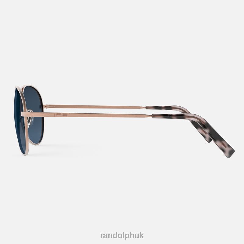 Amelia 22k Satin Rose Gold & Slate0J2LX64 Randolph Polarized Gradient Nylon Lens