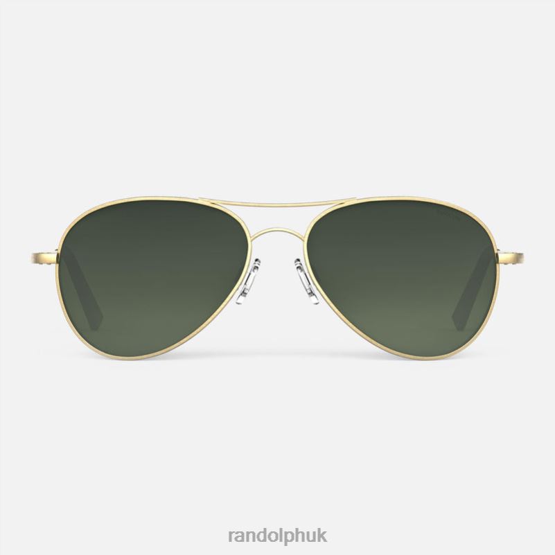 Amelia 23k Satin Gold & Evergreen0J2LX65 Randolph Polarized Gradient Nylon Lens