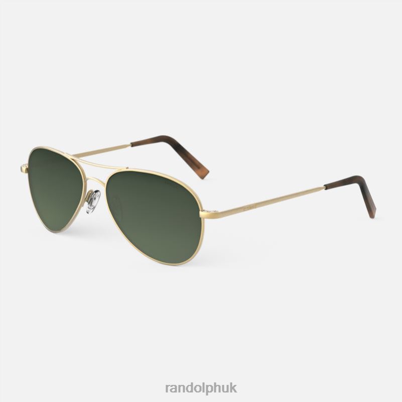 Amelia 23k Satin Gold & Evergreen0J2LX65 Randolph Polarized Gradient Nylon Lens