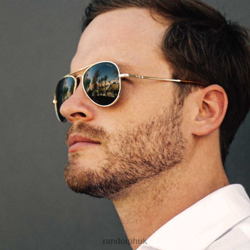 Concorde 1 23k Gold & American Gray0J2LX26 Randolph Polarized Glass Lens