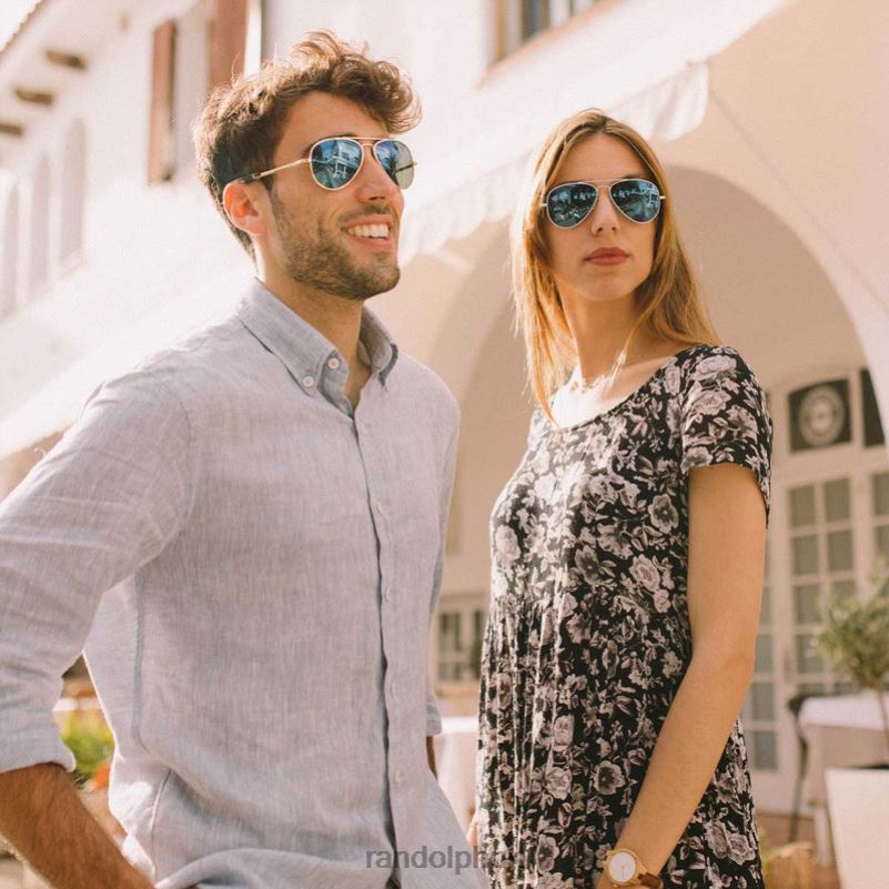 Concorde 1 23k Gold & Cobalt0J2LX18 Randolph Polarized Glass Lens