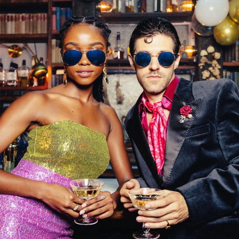 Concorde 1 23k White Gold & Cobalt0J2LX6 Randolph Polarized Glass Lens