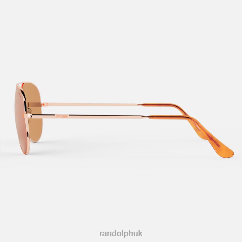 Concorde 2 22k Rose Gold & Rose Gold0J2LX37 Randolph Polarized Mirror Nylon Lens