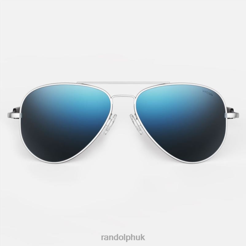 Concorde 2 Matte Chrome & Cobalt0J2LX35 Randolph Polarized Glass Lens
