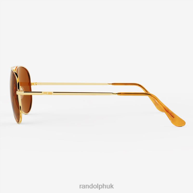 Concorde 4 23k Gold & American Tan0J2LX104 Randolph Non-Polarized Glass Lens