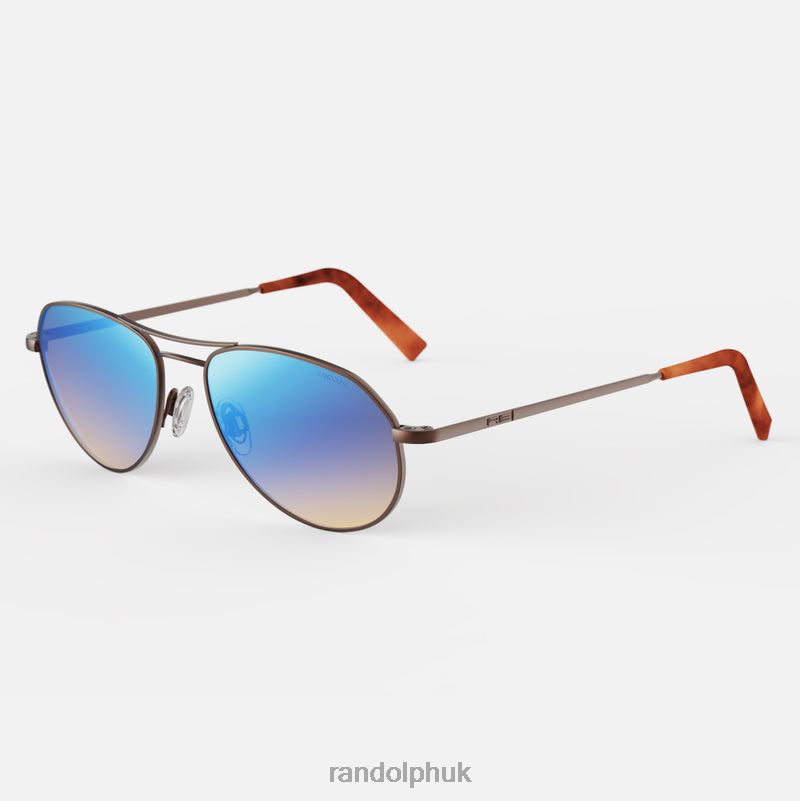 Thaden 22k Satin Chocolate Gold & Northern Lights0J2LX125 Randolph Polarized Gradient Nylon Lens