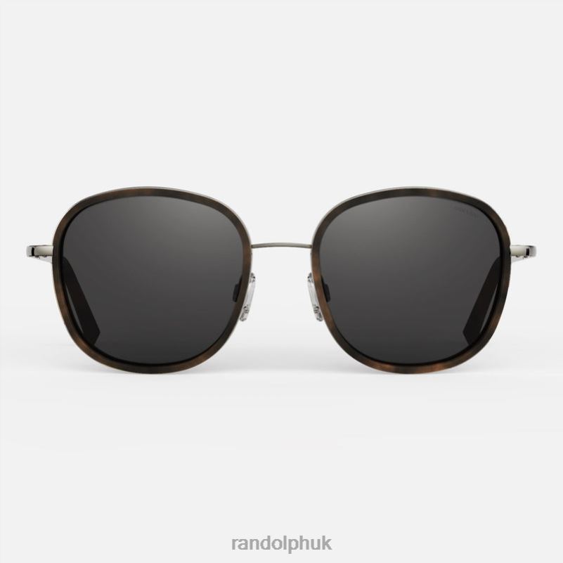 Elinor Fusion Gunmetal & Dark Caramel Tortoise Inlay & American Gray0J2LX72 Randolph Polarized Nylon Lens