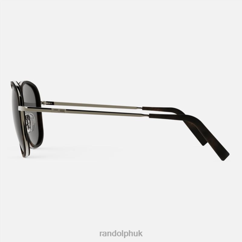 Elinor Fusion Gunmetal & Dark Caramel Tortoise Inlay & American Gray0J2LX72 Randolph Polarized Nylon Lens