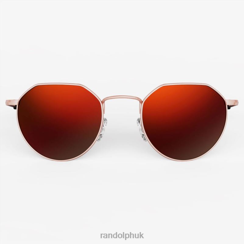 Hamilton 22k Blush Gold & Autumn Sunset0J2LX58 Randolph Polarized Mirror Nylon Lens