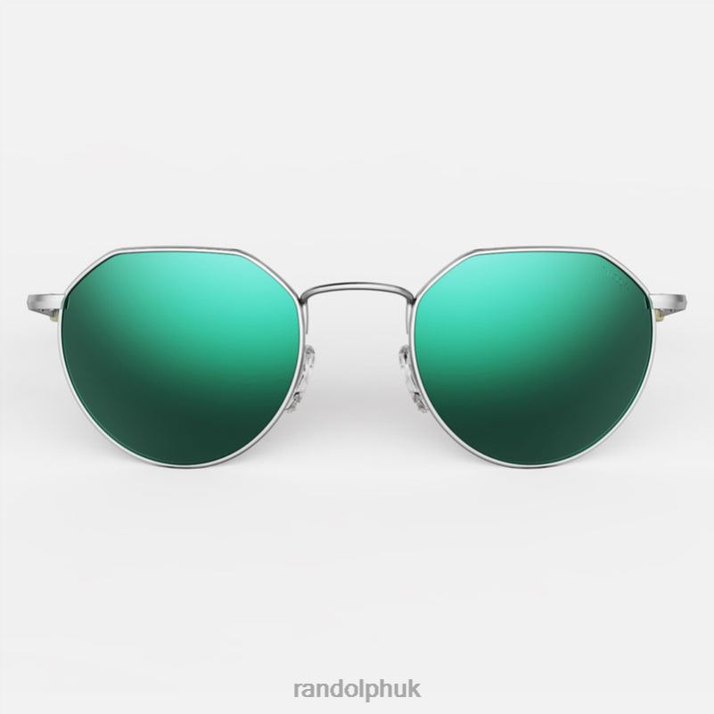 Hamilton Matte Chrome & Acadian0J2LX80 Randolph Polarized Mirror Nylon Lens