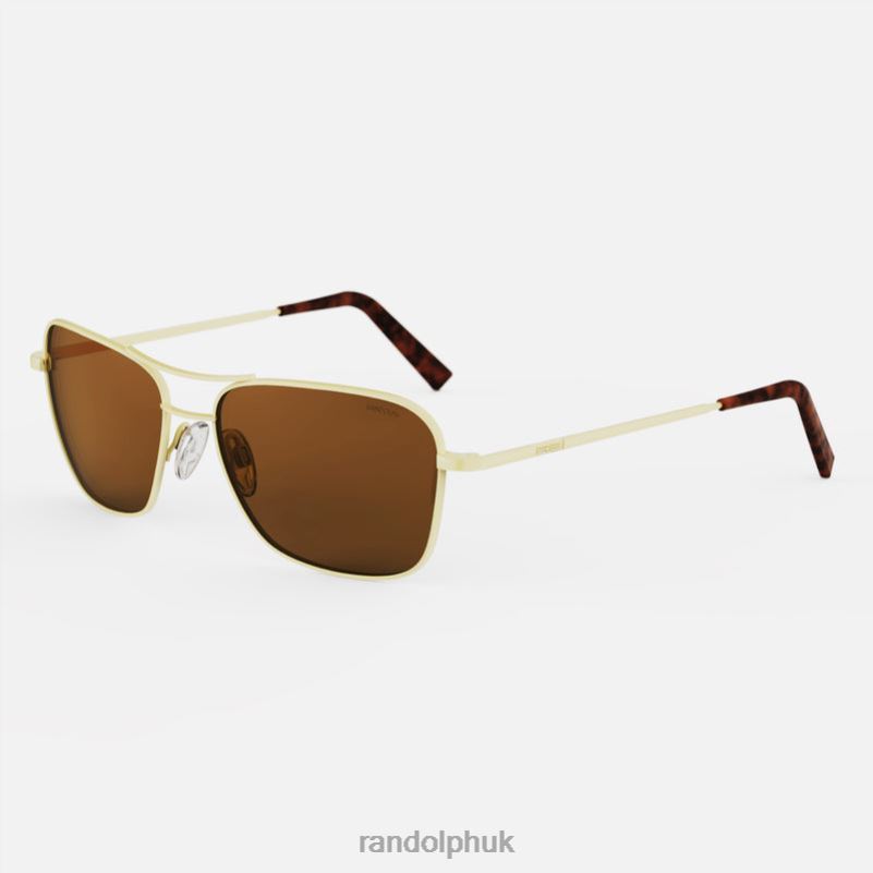 Corsair 22k Champagne Gold & American Tan0J2LX38 Randolph Polarized Glass Lens
