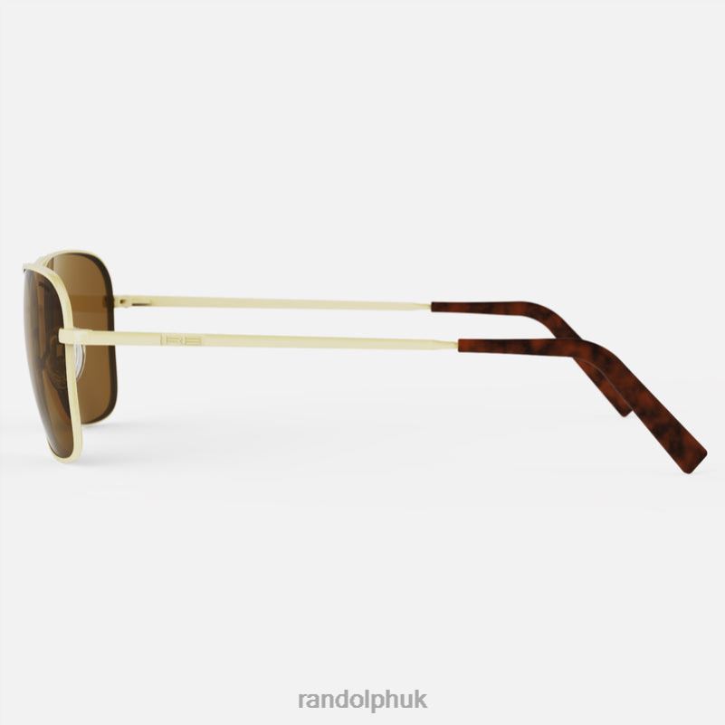 Corsair 22k Champagne Gold & American Tan0J2LX38 Randolph Polarized Glass Lens