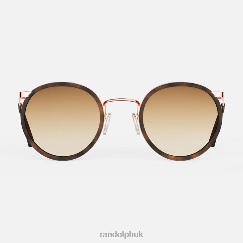 P3 Fusion 22k Rose Gold & Dark Chocolate Tortoise Inlay & Cape Sand0J2LX90 Randolph Non-Polarized Gradient Nylon Lens
