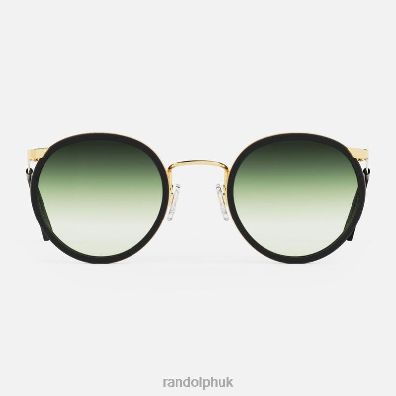 P3 Fusion 23k Gold & Matte Onyx Inlay & Evergreen0J2LX89 Randolph Non-Polarized Gradient Nylon Lens