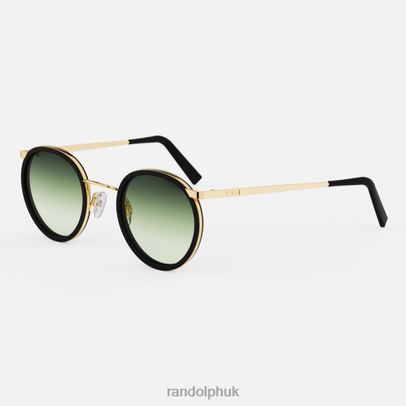 P3 Fusion 23k Gold & Matte Onyx Inlay & Evergreen0J2LX89 Randolph Non-Polarized Gradient Nylon Lens
