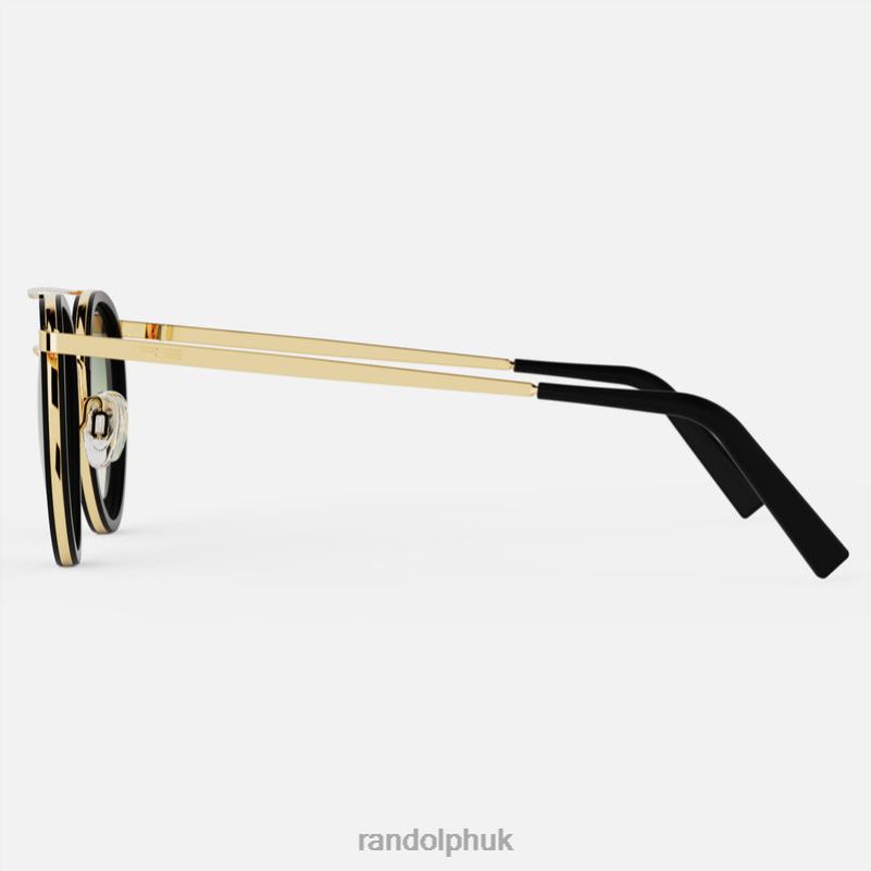 P3 Fusion 23k Gold & Matte Onyx Inlay & Evergreen0J2LX89 Randolph Non-Polarized Gradient Nylon Lens