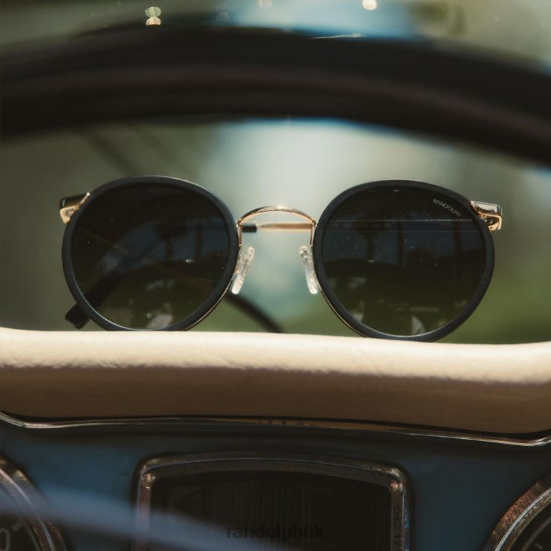 P3 Fusion 23k Gold & Matte Onyx Inlay & Evergreen0J2LX89 Randolph Non-Polarized Gradient Nylon Lens