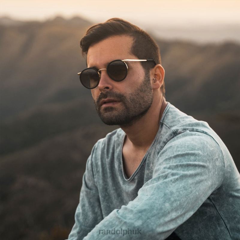 P3 Fusion Bright Chrome & Matte Crystal Inlay & Coastal Gray0J2LX117 Randolph Non-Polarized Gradient Nylon Lens