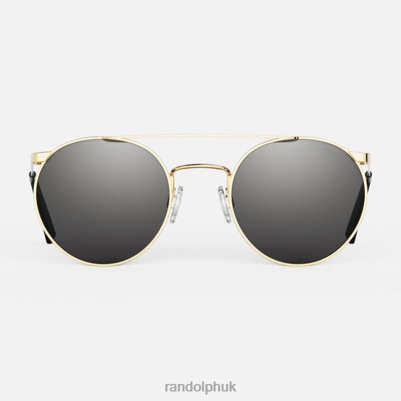 P3 Shadow 23k Gold & American Gray0J2LX106 Randolph Non-Polarized Glass Lens