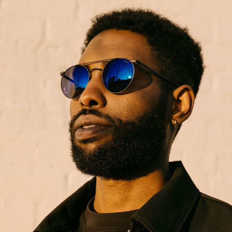 P3 Shadow 23k Gold & American Gray0J2LX106 Randolph Non-Polarized Glass Lens