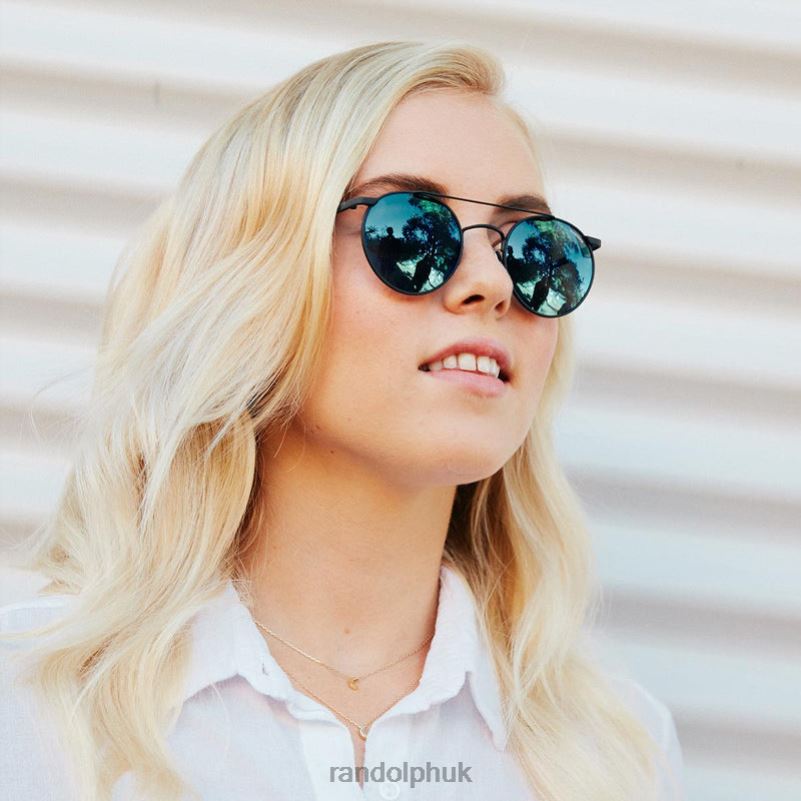 P3 Shadow Matte Black & Atlantic Blue0J2LX140 Randolph Non-Polarized Mirror Nylon Lens